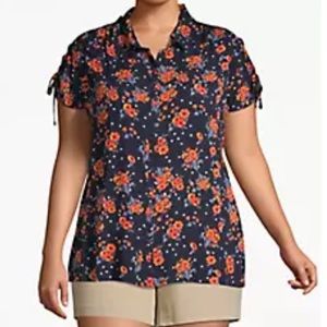 Lane Bryant hi-low blouse